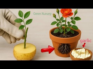 How to Grow Roses Fast Using Garlic and Potato – Anyone Can Do It!