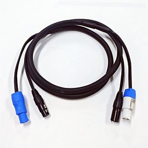 [Hot Item] 2 in 1 XLR Female and Male Powercon in and out DMX Cable XLR and Power Hybrid Cable