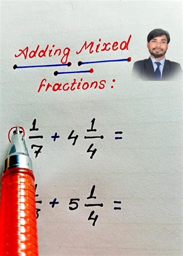 638K views · 8K reactions | Learn Mixed Fractions Easily | Simple Math Trick ✨ #MixedFractions #FractionsMadeEasy #MathTricks #LearnFractions #MathForEveryone #StudyTips #unstoppablestudy #fblifestyletyle #fblifestyle | Unstoapablestudy0111 | Facebook
