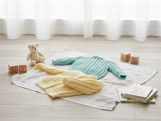 Easy Baby Cardigan Knitting Pattern | Boys & Girls Cardigan Sweater Download|beginner Knitting Pattern 8ply - Etsy