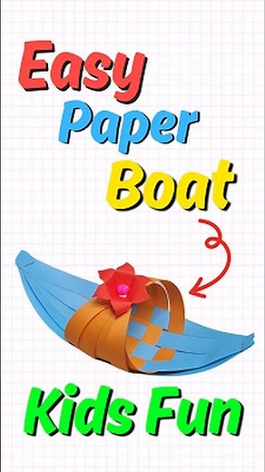 How to Make an Easy Paper Boat | DIY Origami Boat for Kids & Beginners