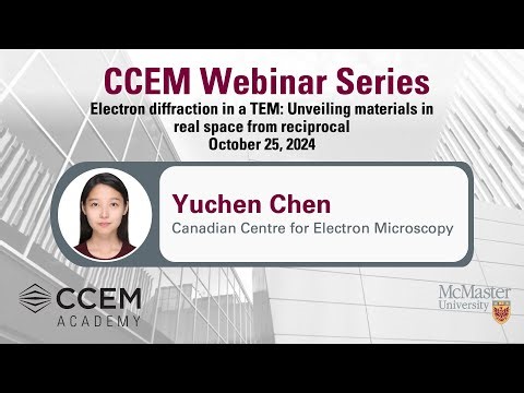 CCEM Webinar Series Electron Diffraction in a TEM
