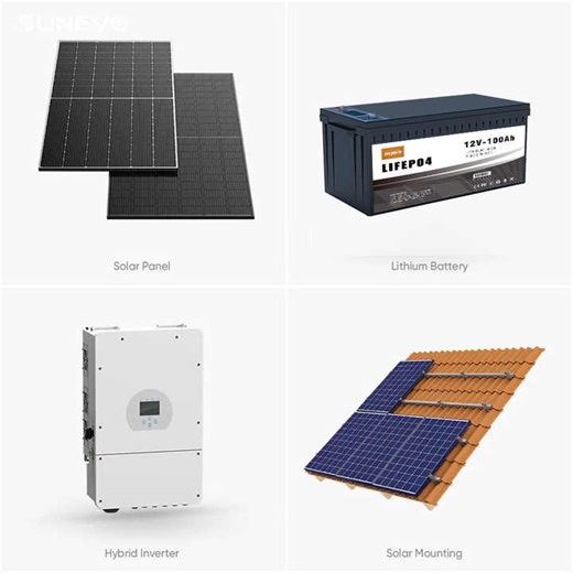 DERUN China Small Solar Power System Suppliers Hybrid /Off Grid Solar System Kit for Solar Energy Storage System