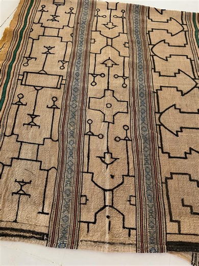 Shipibo Painted Textile, From Peruvian Jungle, Woven Fabric, Painted Details, Shaman Cloth, 26 X 60 Inches - Etsy