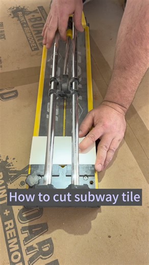 How to cut subway tile. #shorts,#subwaytile | The Home Building and Remodeling Show