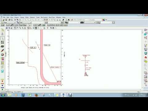 TOC Curve of a LV Motor protective devices (drawn on ETAP)