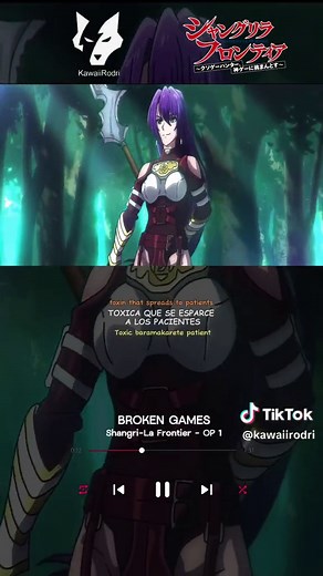 Shangri-La Frontier OP 1 by BROKEN GAMES | Exciting Anime Opening | Español and Romaji Lyrics