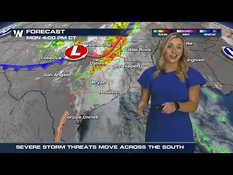 Severe Storm Threat Moves From South-Central to Southeast States