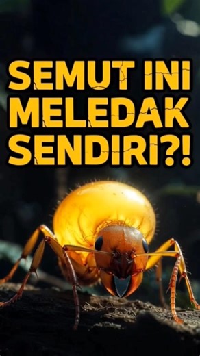 Semut ini meledak demi sarang! Fakta ekstrem Colobopsis saundersi dari hutan tropis 🌿💥 #kamikaze