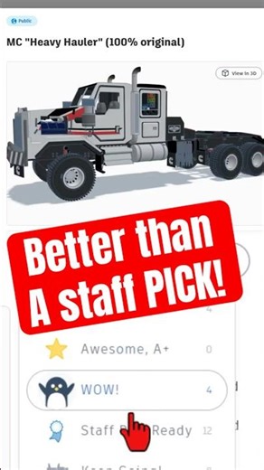 The First HLModTech FAV! Tinkercad Scratch Big Rig by Master Copier