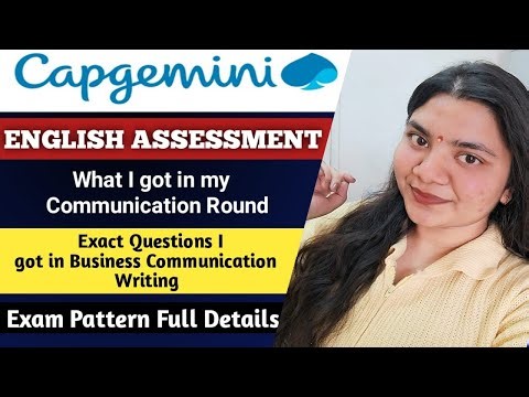 Actual Capgemini Communication Assessment 2026 | Capgemini Updated Pattern | How to Prepare?|