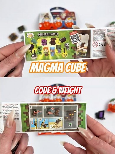 🔥 Kinder Joy Minecraft Code & Weight VC323 Magma Cube Unboxing!