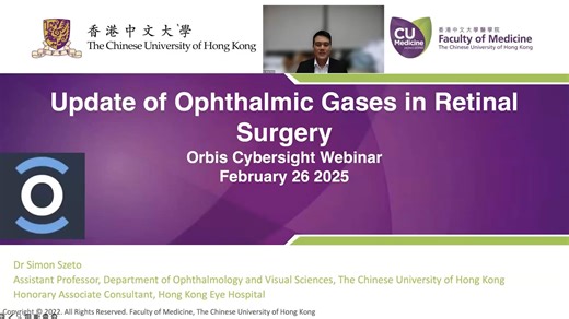 Updates on the Use of Ophthalmic Gases in Retinal Surgery - 玻璃体视网膜手术眼内气体填充物