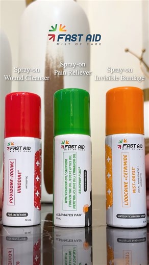 Be ready anytime, anywhere with the modern firs aid kit, FAST AID! Comes with a SPRAY-ON Muscle Pain Reliever, Wound Cleanser, and Invisible Bandage, comes with a kit for only P700! Grab yours now at select Mercury Drug and St. Joseph stores nationwide! 💙#fastaid #firstaidkit #sprayonfirstaidkit #modernfirstaidkit #fyp #foryou #foryoupage | Fast Aid