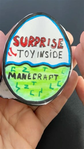 DIY Minecraft Enderman Kinder Joy | Paper CraftIdeas #shorts #papercraft