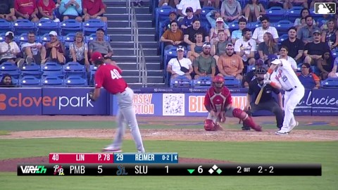 Chen-Wei Lin's ninth strikeout of the game