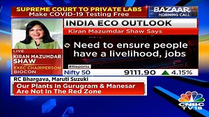 1.7K views · 29 reactions | 'COVID-19 testing kits should be made less expensive,' says Kiran Mazimdar Shaw of Biocon. Adds that anti-retro virals, antibody therapies are being looked at | CNBC-TV18 | Facebook