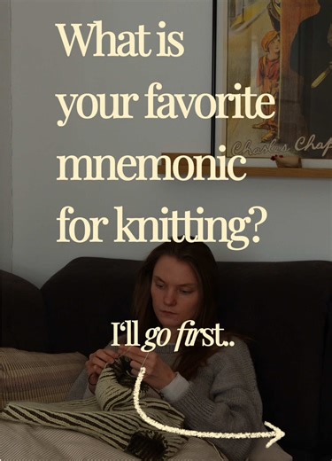 What’s your go-to memory trick for knitting? ✨ I remember increases like this: M1R (make one right) = from the BACK is just RIGHT (leans right) M1L (make one left) = from the front (leans left) but i only remember M1R, so M1L has to be the opposite :) They’re little increases that lean to one side. Super useful for shaping (raglans, sleeves, necklines.. all the things). #stricken #knitting #knittingtips