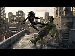 Hulk Smashes Predator into Molten Steel – Full Battle