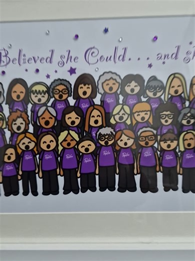 my Amazing Choir... our Teacher Emma Nowell wrote this and our choir sung it! and its in the charts!!!! This is what I made to say thank you :) #crochet #digitalartist #popvoxchoir #believeitschristmas #sing