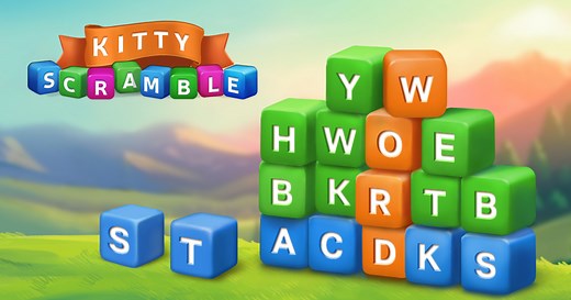 Kitty Scramble: Word Stacks 🕹️ Joue sur CrazyGames!