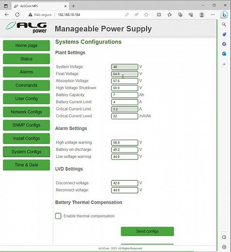 5- How to change the float voltage of batteries