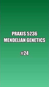 Praxis 5236 Mendelian Genetics | Punnett Squares & Inheritance Explained#praxistest #praxistipps
