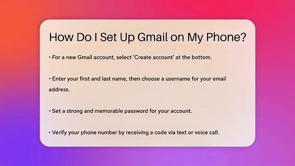 How Do I Set Up Gmail on My Phone? - TheEmailToolbox.com