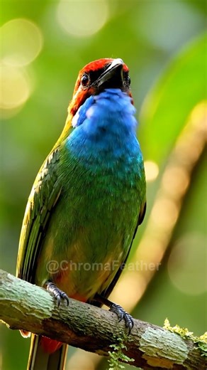 🦜 Red-crowned Barbet Sings! #Shorts