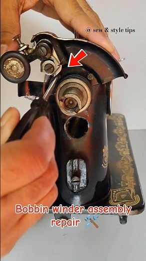 Bobbin winder assembly repair 🛠️ #sewingtipsandtricks #sewingmachinerepair #diycrafts