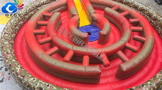 Inflatable Bungee Challenge Run Track Basketball 4 Lanes Sports Games Commercial PVC Material Portable Indoor Outdoor Use