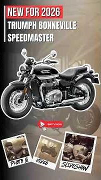 Check Out the 2026 Triumph Bonneville Speedmaster!