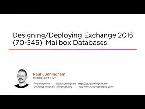 طراحی و اجرای پایگاه داده Mailbox برای Exchange 2016