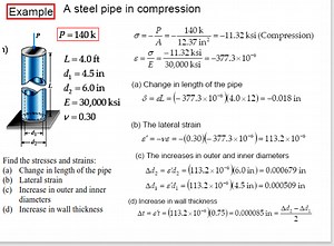 A steel pipe in compression has the following parameters:P = ... | Filo