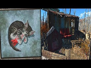 Fallout 4 - SECRET CRAZY CAT HOUSE Location Easter Egg Unmarked (LOCATION)