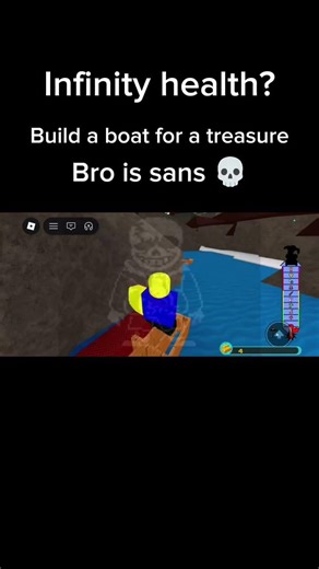 Bro turned to sans for a second 💀 #Sans #Roblox #building