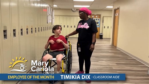 Congratulations to Timikia Dix, our newest 13WHAM Employee of the Month! Thanks for being a valued member of the Cariola Team! 💙💙👍 #ICYMI #13WHAM #EmployeeRecognition | Mary Cariola Center