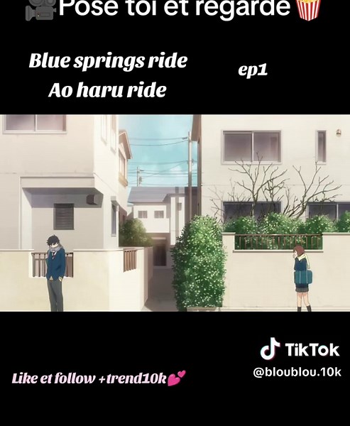 Blue springs ride Ao haru ride ep1 en vf en entier #shojo #fyp #shojoanime #animefypシ #bluespringride #aoharuride