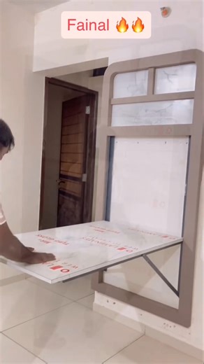 #houseconstruction Ebco Folding dining table | How To Make A Wall Mount Folding Dining Table Saving