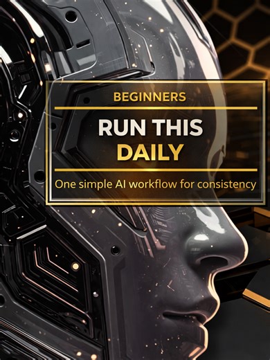 Beginners run this simple AI workflow daily. #aiworkflow #contentroutine #localbusiness #aiwealthbuildingsystems #aiwork