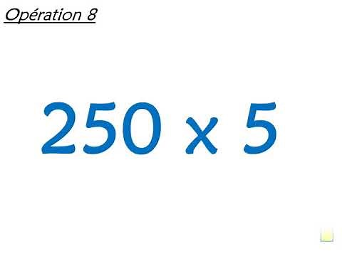 Calcul mental CM2 Multiplier par 5, par 50 2