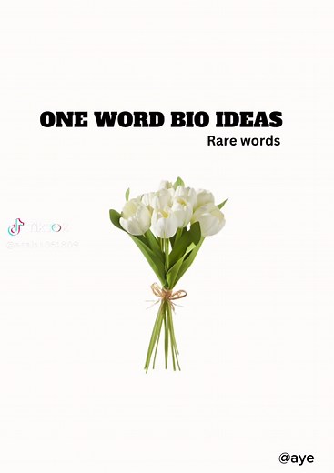 One Word Bio Ideas for Instagram | Aesthetic Lover Quotes