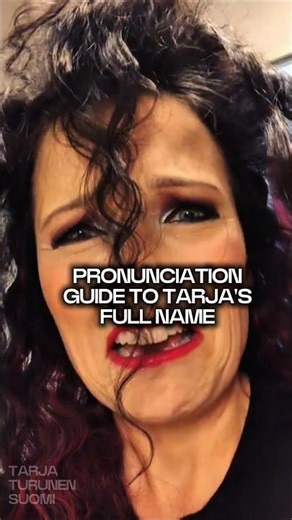 Pronunciation guide to TARJA'S full name!