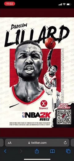 Damian Lillard QR CODE|NBA 2K MOBILE