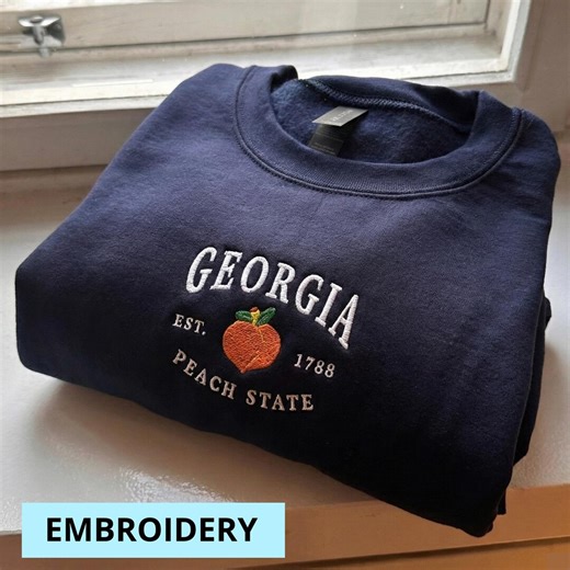 Georgia Sweatshirt, Southern State Crewneck Pullover, Georgia Hoodie, Georgia T-shirt - Etsy