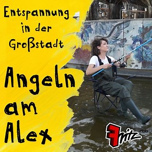 Chillig im Schatten des Fernsehturms angeln und den Großstadt-Stress vergessen. Geht das? Fritzin Jule Jank hat's ausprobiert! 🎣 | Fritz