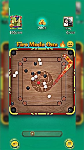 Only Fire Mode One 😆🔥 #carrompool #carromdiscpoolautoplay #shortvideos