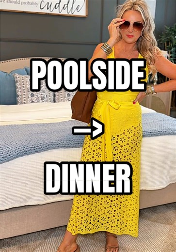 Poolside —> straight to dinner looking like a class act in this modest swimsuit / cover up set from @Flaxmakerswim