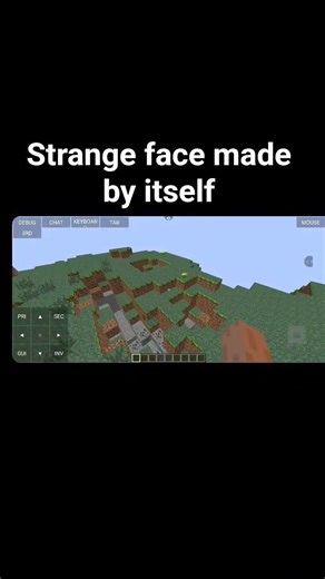 minecraft haunted map with scary face # bedrock #Nacblade1