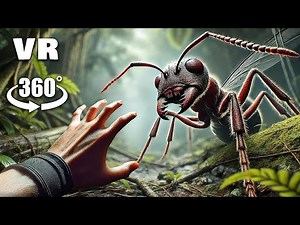 360° VR: GIANT INSECTS Are Chasing You! Can You Escape?